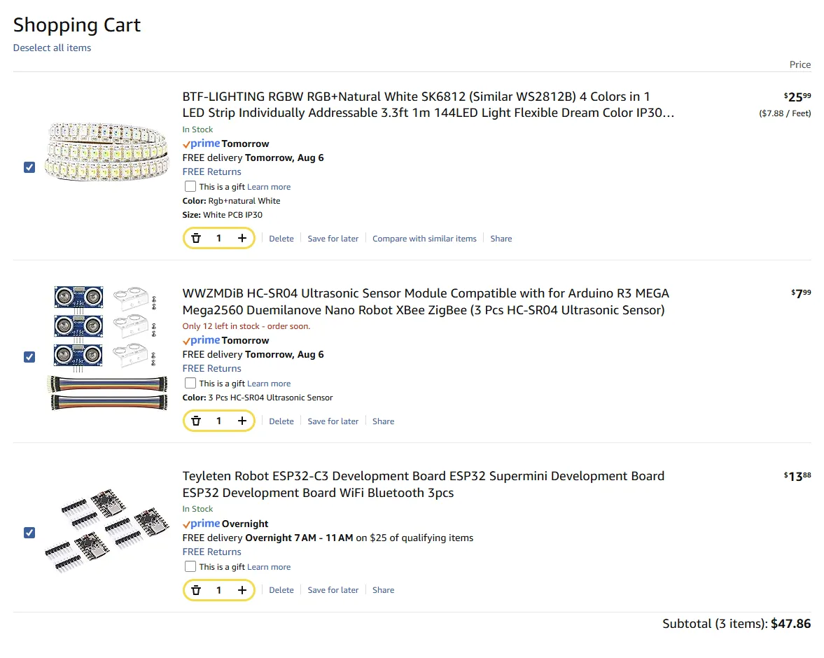 Amazon Cart